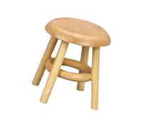 XIOANG Realistic 1: 12 Scale Small Childrens Room Stool Constructed From Natural Wood for Tiny Home Settings Realistic Model House Decor
