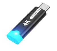 XIOANG Type C to DisplayPort Virtual Graphics Adapter 4K 60Hz Aluminum Alloy Housing for Notebook Computer Workplace Usage Type C to DisplayPort Dummys Plugs