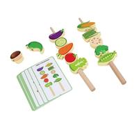 XIOANG Wooden Bead Threading Toy Educational Stringing Beads Game for Kids Fine Motor Skills Development and Early Learning Interactively Threading Beads Toy