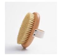 XIOKLM 100% Natural Vegan Sisal Bristle Exfoliating Brush Bamboo Wooden Handle Shower Dry Body Skin Bath Brush Tools