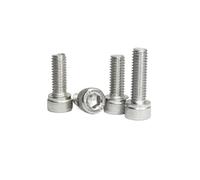 XIOKLM 100x M2 M3 M4 M5 M6 Allen Screw 304 Stainless Steel DIN912 Hexagon Hex Socket Cap Head Bolt Game CPU Computer Car License Screws(100pcs M3x6mm)