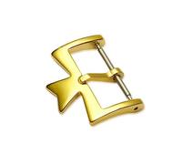 XIOKLM 16mm 18mm 20mm Watch Clasp Accessories Stainless Steel Silvery Golden Rose Gold Pin Buckle(Gold-20mm)