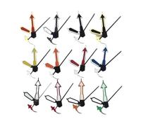 XIOKLM 1pcs 12.5mm NH35 Hands Green Red Silver Gold Blue Orange Watch C3 Luminous for NH35/NH36/4R/7S Movement Watches Pointers(219N)
