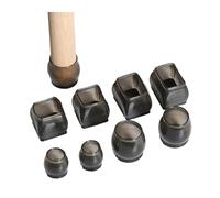 XIOKLM 20/4pcs Chair Leg Caps Silicone Furniture Protector Pads Sleeve Black Transparent Table Plugs Cover Wear-resistant Reduce Noise(Rectangle -M,12PCS)