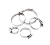 XIOKLM 201 Stainless Steel Pipe Hose Clamps 13mm-311mm Hoop Clamp Automotive Car Fuel Pipe Tube Clip Hardware Spring Water Plumbing 1Pc(21-38mm)