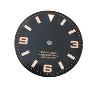XIOKLM 29mm NH35 NH36 Watch Dial with Hands Luminous Black White Blue Watches Faces Automatic Movement Part(Dial 11)