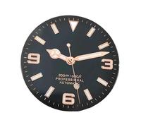 XIOKLM 29mm NH35 NH36 Watch Dial with Hands Luminous Black White Blue Watches Faces Automatic Movement Part(Dial with Hands 2)