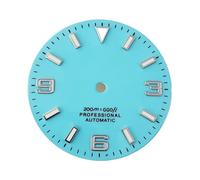 XIOKLM 29mm NH35 NH36 Watch Dial with Hands Luminous Black White Blue Watches Faces Automatic Movement Part(Dial 16)