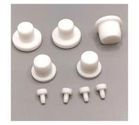 XIOKLM 2mm-14mm White Silicone Rubber Hole Plugs Solid T Type Seal Stopper Dustproof Plug 1/2/3/5/10/15/20 Pcs(A-6mm(White),10Pcs)