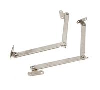 XIOKLM 2pcs/Set Stainless Steel Cabinet Cupboard Furniture Doors Close Lift Up Stay Support Hinge Kitchen Long Service Life