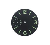 XIOKLM 37mm Black Blue Green White Watch Dial Fit ETA 6497 Or ST3600 Movement(Black B)
