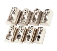 XIOKLM 50/20pcs M3 M4 M5 M6 M8 Roll In Spring T-nut With Ball For Aluminum Extrusion With Profile 20/30/40/45 Series(20-M5 50pcs)