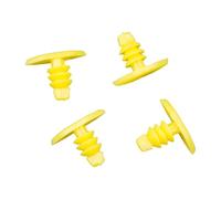 XIOKLM 50 Pcs Yellow Universal Auto Fastener Replace Screws Weatherstrip Retainer Plastic Rivets Seal Clips Fits