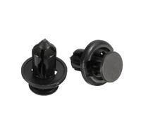 XIOKLM 50Pcs 10mm Hole Black Car Bumper/Plastic Push Rivets Fastener Clips Compatible CR-V Odyssey Accord Legend Etc
