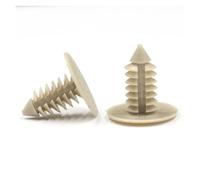 XIOKLM 50Pcs 9mm Hole Roof Hood Rivets Trim Panel Clips Car Trunk Cover Plastic Fastener(Beige 50pcs)