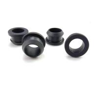 XIOKLM Black Silicone Rubber Snap-on Grommet Hole Plugs End Caps Bung Wire Cable Protect Bush 4.5mm-30mm(12mm,5Pcs(Black))