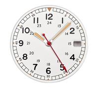 XIOKLM Watch Dial Face for NH35 NH36 Automatic Men Replacements White Black Salmon Dials Date Window(White set-3H Date)