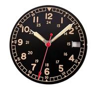 XIOKLM Watch Dial Face for NH35 NH36 Automatic Men Replacements White Black Salmon Dials Date Window(Black-2 set-3H Date)