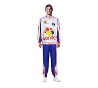 XIOLKI Ricky Bobby Jumpsuit Set Talladega Nights Clothing suitable for Adults and Children, White, Aldult-XL