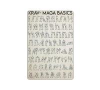 XIOMOLI Krav- Maga Basics Metal Sign Vintage Martial Arts Club Decor Maga Art Knowledge Guide Tin Poster Home Office Room Wall Decoration Plaque,Vintage Educational Wall Art Gift 8"x12"