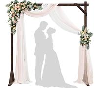 Xiomot Square Wood Arch for Wedding Ceremony & Party Decoration