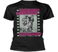 XIONGSHI Peter and The Test Tube Babies 'Pissed and Proud' En T Shirt Black Size 3XL