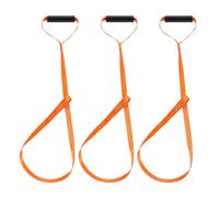 XIONGXIAOZHI 3 Pieces Deer Drag Orange Harness Deer Drag Rope And Harness Nylon Deer Drag Deer Hunting Drag Strap With Handle Deer Tow Rope With Self-Lock Loop For Outdoor Hunting（150cm）