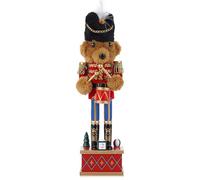 Xiongxiong Nutcracker Christmas Decoration Doll,28cm Soldier,Christmas Nutcracker,christmas decorations（Drum Soldier Bear），An Excellent For Family And Friends