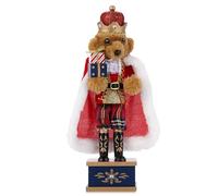 Xiongxiong Nutcracker Christmas Decoration Doll,28cm Soldier,Christmas Nutcracker,Decorations（King Bear），An Excellent For Family And Friends