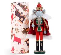 Xiongxiong Nutcracker Christmas Decoration Doll,30cm Soldier,Christmas Nutcracker,christmas decorations（Fencing Mouse King），An Excellent For Family And Friends