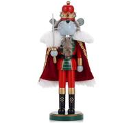 Xiongxiong Nutcracker Christmas Decoration Doll,35cm Soldier,Christmas Nutcracker,Decorations（Cloak Fencing Mouse），An Excellent For Family And Friends