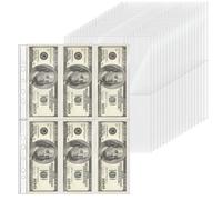 XiowDow 20 Sheets A4 Binder Sleeves Plastic PP Photocard Sleeves 11 Holes 6 Pockets Card Holder Clear Top Loading Page Protectors for 3 Rings Binder Trading Baseball Cards (6 Pockets)