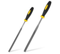 Xioysnil 2PCS Fret End Dressing File - Guitar Fret File for Luthiers & DIY, Professional Rounding Shaping Deburring Tool to Fix Sharp Frets & Fret Sprout - Works on All Guitar Frets (Luthier Tools)