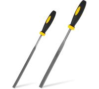 Xioysnil 2PCS Fret End Dressing File - Guitar Fret File for Luthiers & DIY, Professional Rounding Shaping Deburring Tool to Fix Sharp Frets & Fret Sprout - Works on All Guitar Frets (Luthier Tools)