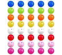 XIPEGPA 40PCS Color Practice Golf Balls 41mm Plastic Air Flow Hollow Golf Ball Driving Range Swing Practice Driving Range Indoor and Outdoor Use
