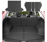 xipoqix Cargo Liner Backrest Mat Compatible with 2017-2022 Mazda CX-5 Trunk Mat TPE Back Seat Protector Replacement for 2017 2018 2019 2020 2021 2022 Mazda CX-5 Accessories (Cargo Mat+Backrest Mats)