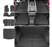 xipoqix Floor Mat Trunk Mat Backrest Mat Compatible with 2023 2024 Mazda CX-5 Cargo Liners TPE Floor Mats Replacement for Mazda CX-5 2023 2024 Accessories (Cargo Mat+Backrest Mats+Floor Mats)