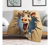 Xiputvl Giraffe Soft Sherpa Fleece Blanket - Cozy And Warm Throw for Bed And Sofa, Anti-Pill, Easy Care 50"x60"
