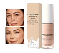 XIQIQI Color Change Foundation | Face Coverage Makeup Base - Color Change Concealer | for Home Office Vacation Party Concerts Events Outgoing Dating Commuting Business Trips