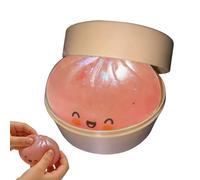 XIQIQI Dumplings Stress Balls Glitter 10x6cm Dumplings Squis-hies Giant D-umpling Squishy Glitter Dum-pling Squeeze Toy For Relaxation Boys Girls Children Adults Students Home Office Classroom