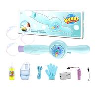 XIQIQI Fog Bubble Machine for Kids - Colorful Rechargeable Summer Toys | Bubble Machine with Light | for Kids Girls Party Family Gathering Backyard Park Beach Festival Playground Photography