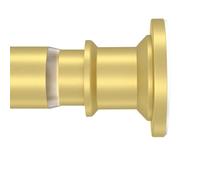 XIQIYY Gold Small Tension Rod 18-32 Inch Short Shower Curtain Rod No Drilling Expandable Closet Spring Rod,Stainless-Steel