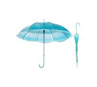 XiranYien Jellyfish Transparent Umbrella, Romantic Creative Cute Automatic Open J Hook Handle Clear Umbrella Set, Birthday Gift Christmas Gift (Blue(2Pcs))..