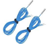 xirbbo 3D Printer 100k Ntc 3950 Thermistor, 2-Pack Blue Thermistor Sensor for E3d V6 Volcano Pt100 Ender 3 V2, Ender 5 Cr10 10s
