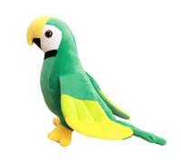 XiRiDa 9.8" Parrot Stuffed Animal Simulation Green Bird Plush Toy Gifts