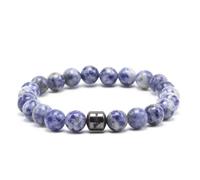 Xirngiua Glame Anti-Alcohol Bracelet - Reduce the Urge to Drink, 8MM-Adjustable Glame Anti Alcohol Magnetic Bracelet, Neodymium & Onyx Anti-Alcohol Craving Jewelry for Men & Women (L)