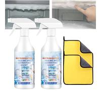 XIRUJNFD Defrosting Spray For Fridge Freezer, 120ml Refrigerator Defrosting Deicer Spray, De-Icer for Refrigerator Defroster, Defrost Spray for Refrigerator and Freezer (2)
