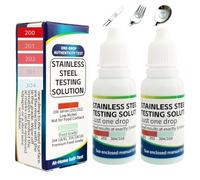 XIRUJNFD Stainless Steel Test Liquid - Quick, Accurate & Easy 304/201/202 Stainless Steel Identification & Instant Metal Purity Testing Kit for Kitchenware, Tools & Home DIY (2)