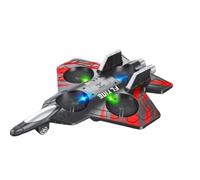 XIRUOLY Fighter Foam-Flying Drone: Remote-Controlled Foam Aircraft with Hovering Capability, Aerobatic Combat Functions, Altitude Hold, Roll Maneuvers, and Stunt Performance (Red)