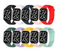 Xisair 10-Pack Silicone Straps Compatible with Redmi Watch 4 & Xiaomi Band 8 Pro Replacement Bands Breathable Soft Strap for Xiaomi Redmi Watch 4 & Xiaomi Band 8Pro Sport Watchbands
